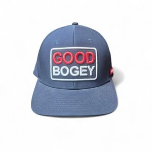 Ghost Unisex OSFM Navy Good Bogey Golf Snapback Performance Hat